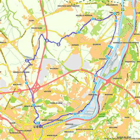171773 Cycling from Liège to Haccourt and Herstal