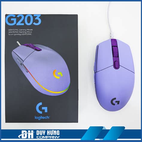Chuột Logitech G203 LightSync Lilac/ Blue - Gearshop.vn