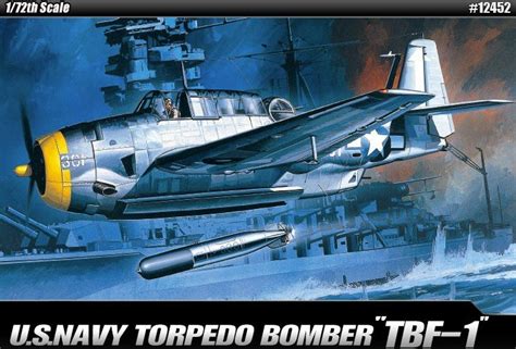 TBF1 Avenger US Bomber -- Plastic Model Airplane Kit -- 1/72 Scale ...