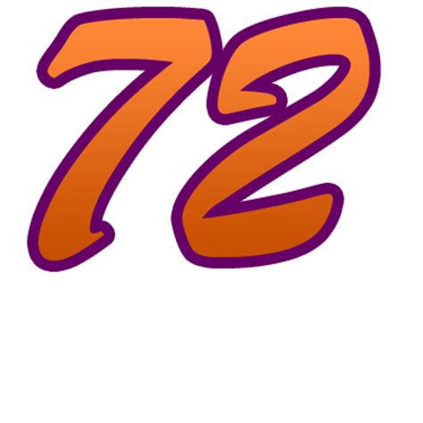 Number #72 Original EyeBlack - Numbers