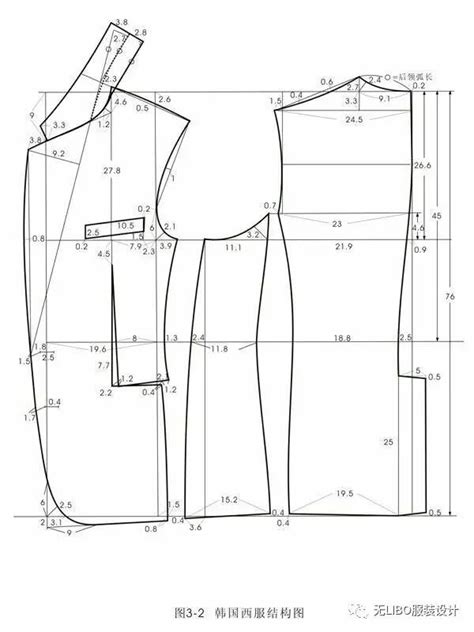 男西装制版图（款式/结构/放缝/工艺）-服装设计-CFW服装设计网手机版