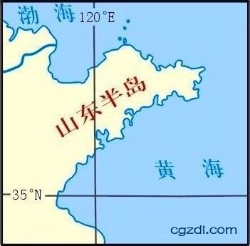 中国主要半岛－山东半岛_中国地图_初高中地理网