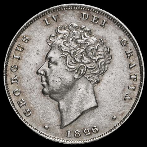 1826 George IV Milled Silver Half Crown, G/EF
