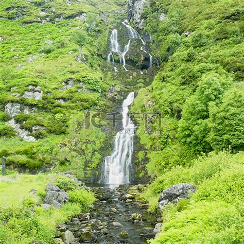 克里、瀑布、水、自然、爱尔兰、自然、溪流、风景 - 菜鸟图库