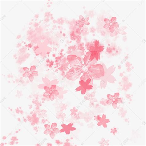 樱花花瓣飘落元素素材图片免费下载-千库网