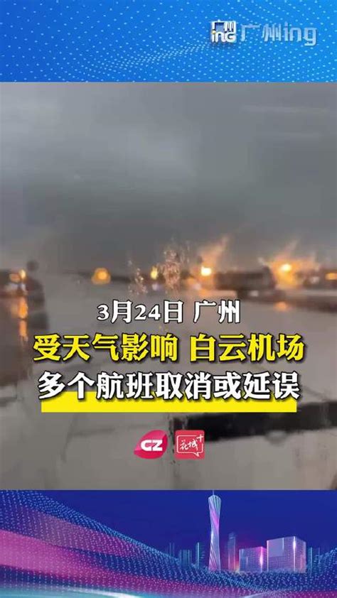 受天气影响 广州白云机场多个航班取消或延误|广州市|航班|雷雨_新浪新闻