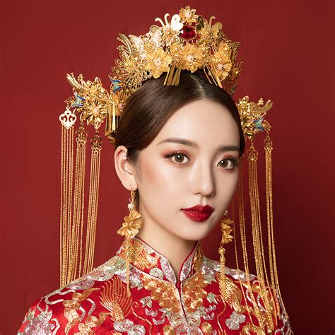 Chinese ancient traditional empress queen princess cosplay hair ...