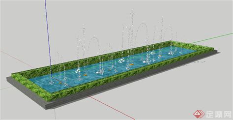 长方形水池,长方形水池图纸,长方形水池喷泉(第5页)_大山谷图库