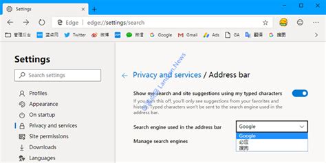 如何修改windows10默认浏览器Microsoft Edge的主页和默认搜索引擎 - moneyslow.com