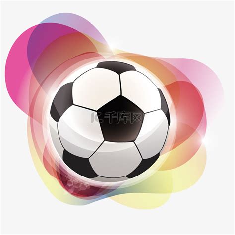 创意彩色颗粒质感足球素材图片免费下载-千库网