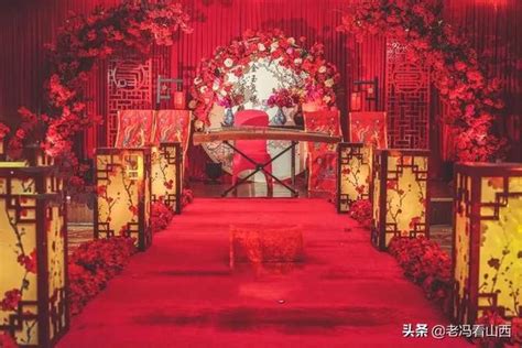 《国风婚礼》红色主题室内新中式现场布置图片_效果图_策划价格-找我婚礼