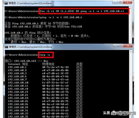 一条命令扫描局域网内所有IP和MAC | 吴文辉博客