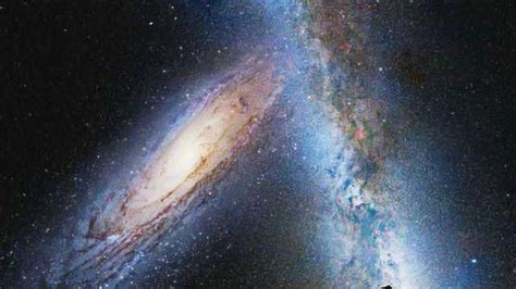银河系和仙女座星系竟围绕一点旋转？螺旋意味着生命！
