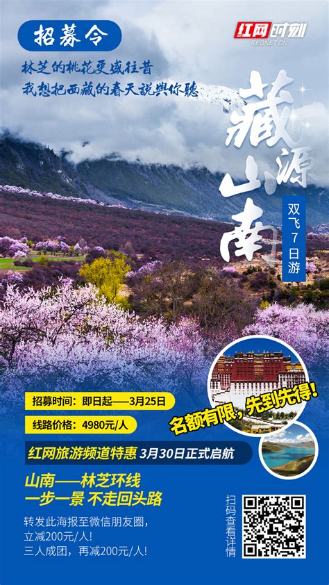 红网旅游特惠团招募丨林芝的桃花更盛往昔 想把西藏的春天说与你听_湖南文旅_旅游频道