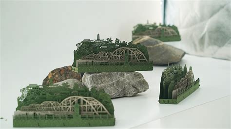 兰州中山桥立体纸雕|手工艺|手办/模玩|FL小团子_原创作品-站酷(ZCOOL)