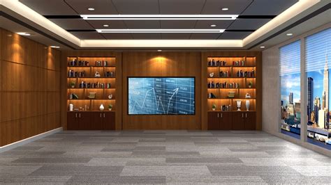 室内会议室风格虚拟演播室背景素材 | Datavideo Virtual Set 虚拟背景素材网 | 免费4K，PSD，3DsMax和Maya虚拟背景