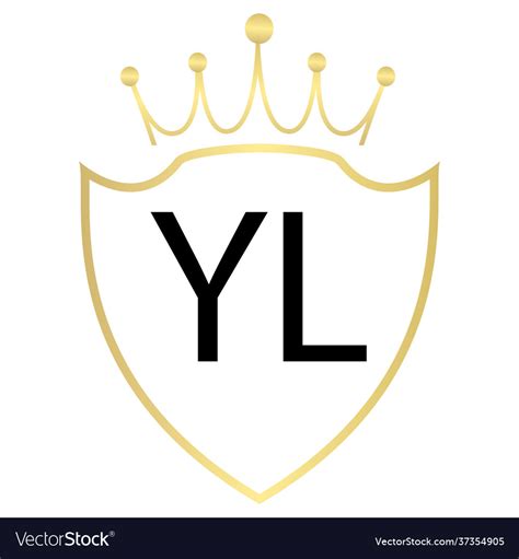 Yl letter logo design with simple style Royalty Free Vector