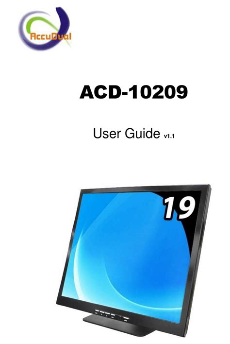 ACCUDUAL ACD-10209 USER MANUAL Pdf Download | ManualsLib