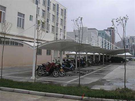 膜结构电动车棚-产品中心-杭州优港膜结构工程有限公司