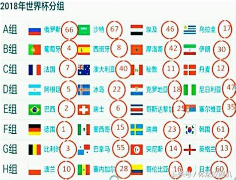 世界杯32强大名单按最新排名汇总及32强所有比赛时间汇总