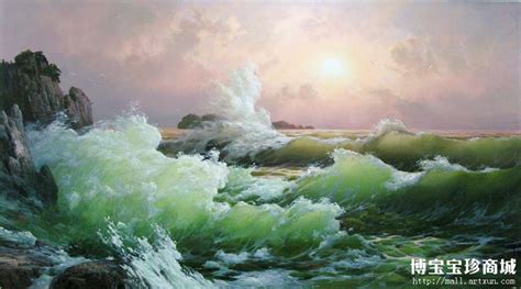 朝鲜海景油画——感受大海的静谧与澎湃 - 海洋财富网