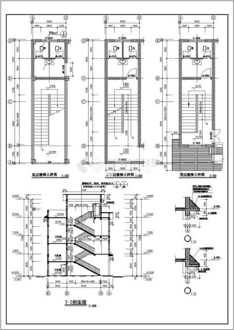 乐山市某村镇3层高档私人别墅全套建筑设计CAD图纸_别墅建筑_土木在线