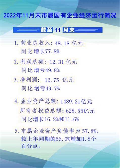 2022年11月末市属国有企业经济运行简况_宿州市财政局（国资委）