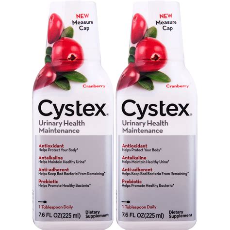 2 Pack - Cystex Urinary Health Cranberry Flavor 7.6oz Each - Walmart.com