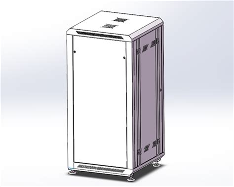 19英寸标准机柜3D模型下载_三维模型_STEP模型 - 制造云 | 产品模型