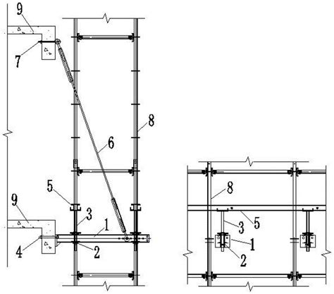 一种大立杆间距的盘扣支撑体系及其施工方法与流程_2