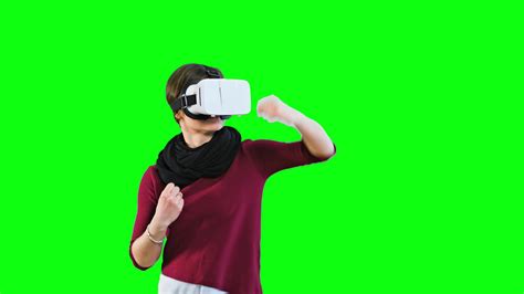 VR虚拟现实体验，绿屏绿幕视频素材,休闲娱乐视频素材下载,高清3840X2160视频素材下载,凌点视频素材网,编号:367745