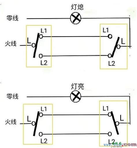 三控一灯接线图图片
