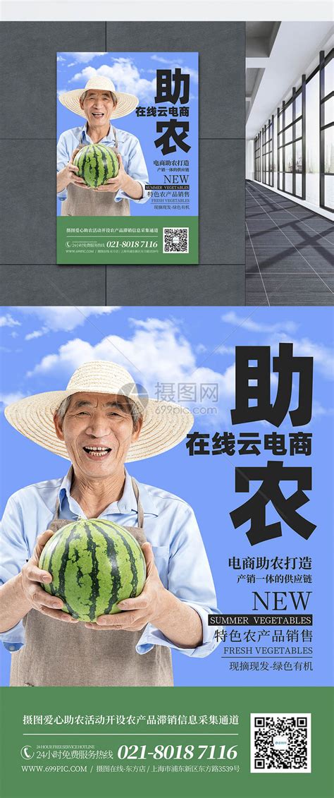 电商助农蔬菜水果农产品销售宣传海报模板素材-正版图片401733009-摄图网