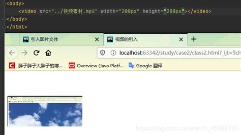Web网页设计之HTML_3. HTML 图片、视频、音频的引入_web怎么导入视频-CSDN博客