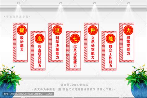 提高七种能力,宣传类展板,宣传展板模板,设计模板,汇图网www.huitu.com