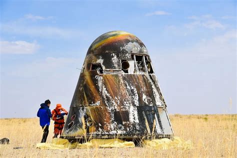 揭秘:新一代载人飞船试验船返回舱为何落点精度奇高|降落伞 .