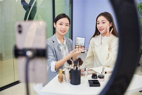 美妆化妆品直播间设计-广州摄影基地网