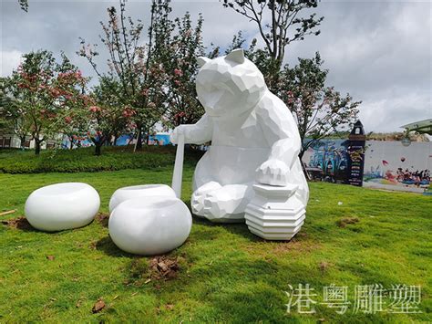 贵阳恒大文化旅游城2.5米高瞌睡大型玻璃钢熊猫雕塑|纯艺术|雕塑|港粤雕塑艺术厂家 - 原创作品 - 站酷 (ZCOOL)