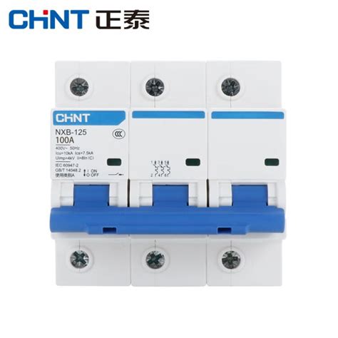 正泰（CHNT）NXB 空气开关32a空开小型1p断路器63a 2p三相3电闸4单DZ47-60 380V 100A 3P【图片 价格 品牌 ...