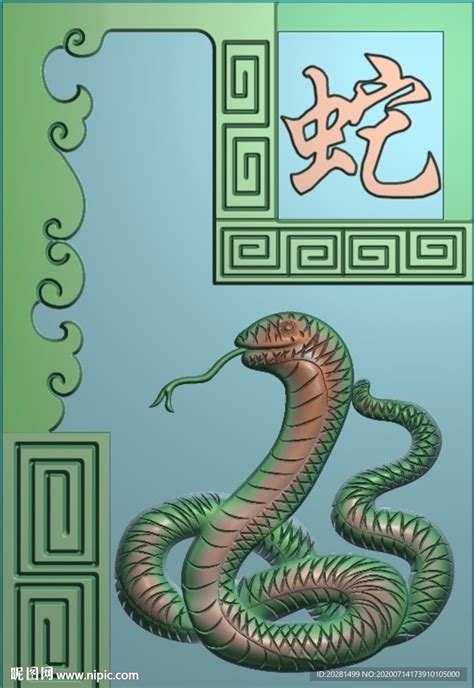 十二生肖 蛇精雕图设计图__3D作品_3D设计_设计图库_昵图网nipic.com