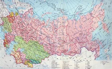 俄罗斯地图中文版全图 - 知识百科