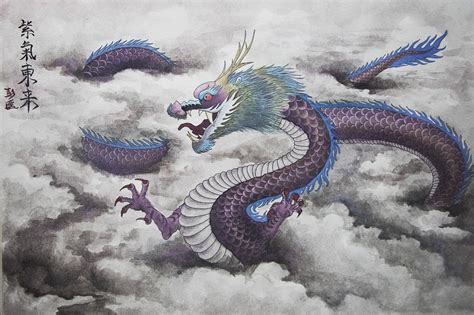 中国龙传统画|纯艺术|绘画|不知遥_原创作品-站酷ZCOOL