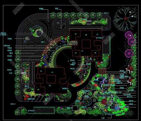 武汉某小区园林景观规划（含CAD平面）_cad图纸下载-土木在线