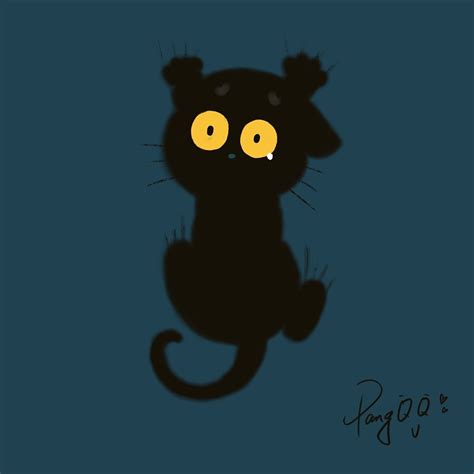 非主流头像动漫黑猫