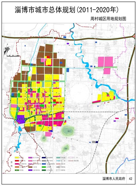 淄博市自然资源和规划局 城市总体规划 淄博市城市总体规划（2011-2020年）临淄城区用地规划图