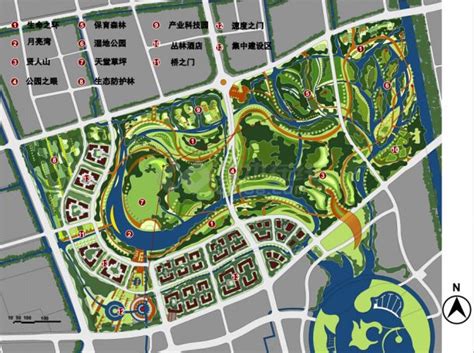 奉贤南桥新城中央绿地概念规划方案设计（pdf格式）_道路绿地_土木在线