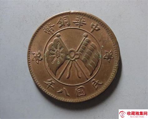 山西中华铜币民国八年二十文