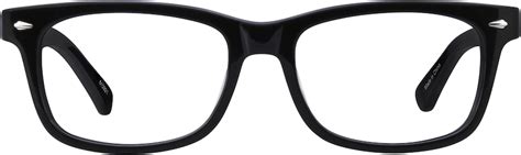 Black Rectangle Glasses #612921 | Zenni Optical