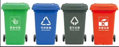 厨余垃圾桶的颜色和标志 - 业百科