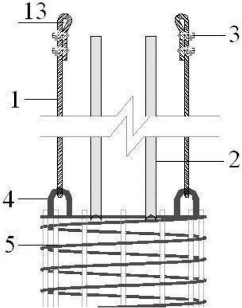 深埋地下连续墙钢筋笼吊筋吊装装置及其施工方法与流程